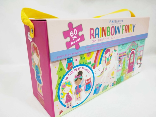 ราคาดี 60pcs กล่องกระดาษ Rainbow Fairy ปริศนาปริศนาชิ้นใหญ่ ปริศนาปริศนาที่มี Fun Pop Out เล่นตัวเลข ออนไลน์