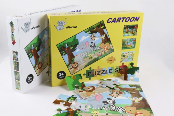 ราคาดี Cool 4 Pack กระดาษ Jigsaw ปริศนาเด็กเล็ก 4-8 ปี อายุการเรียนรู้การศึกษา ออนไลน์