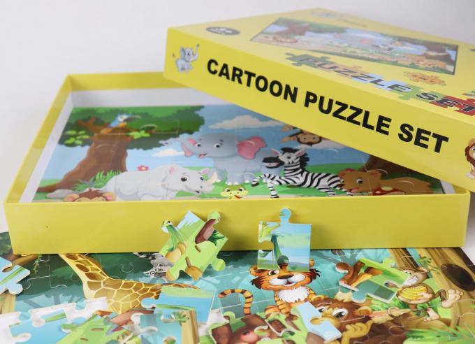 Cool 4 Pack กระดาษ Jigsaw ปริศนาเด็กเล็ก 4-8 ปี อายุการเรียนรู้การศึกษา 1